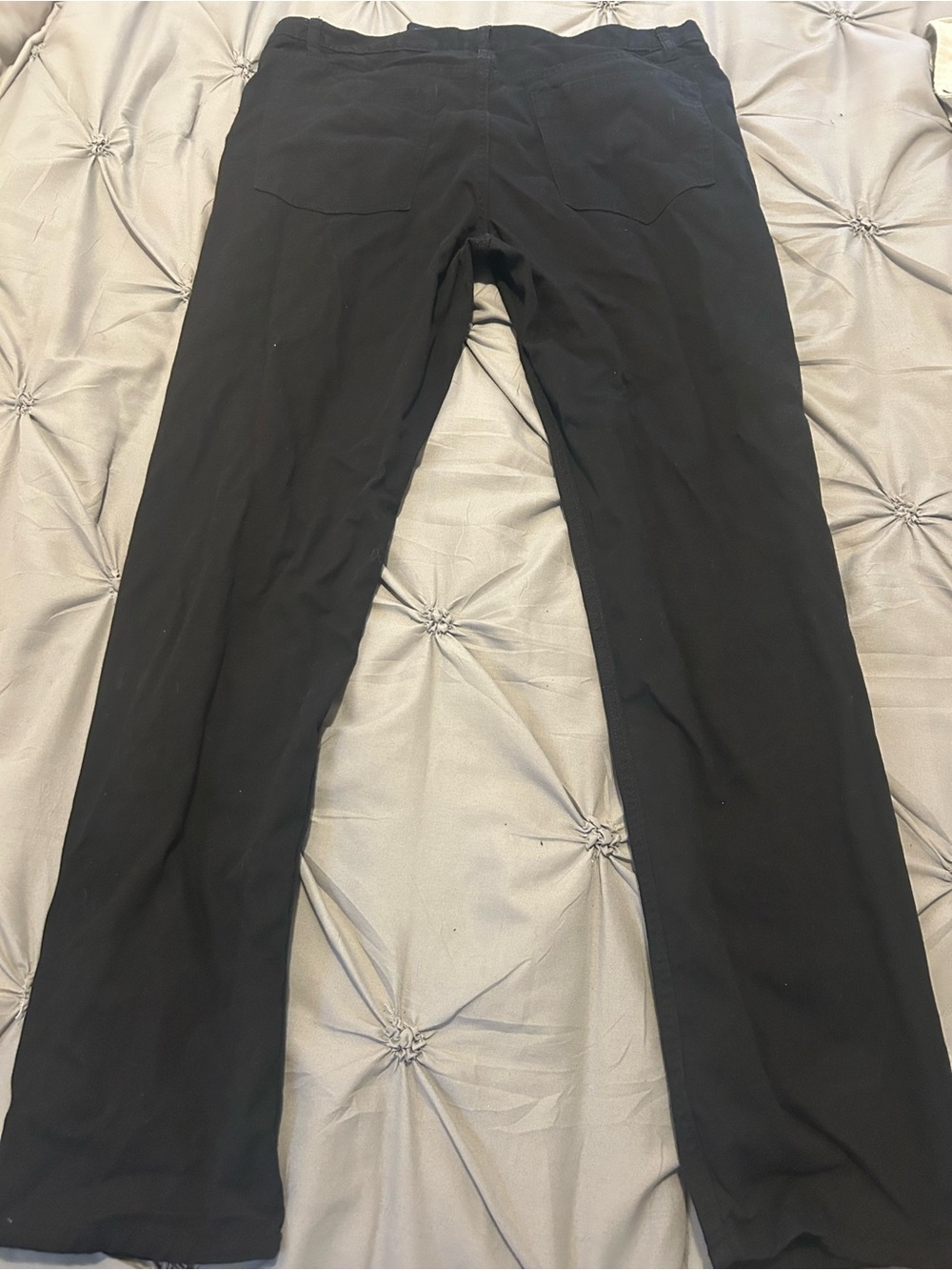 H&M Black Men's Straight Chinos